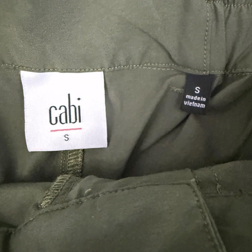Cabi 4511 Quantum Cargo Jogger Pants Womens Small Elastic Waist Drawstring Green - Picture 8 of 13